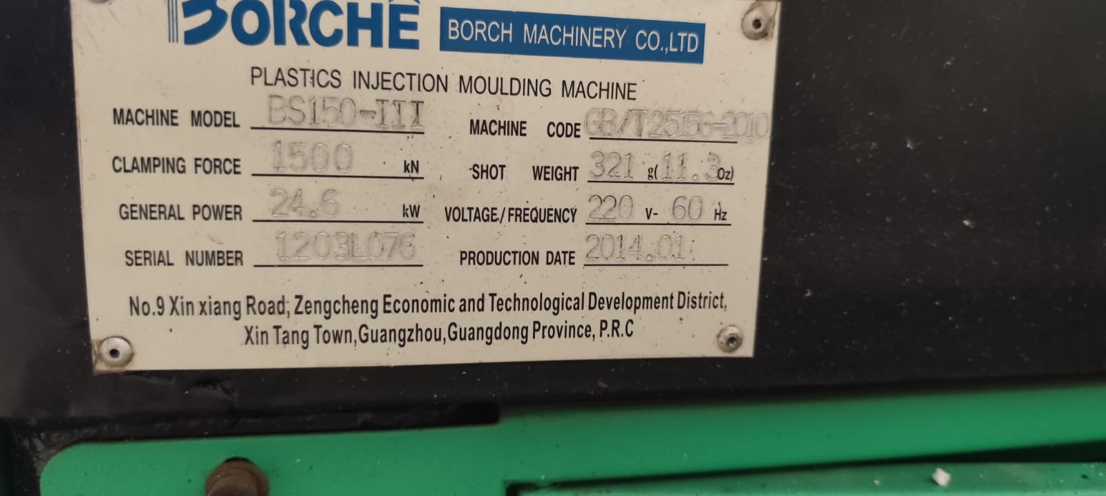 Injetora Borchê 150 ton